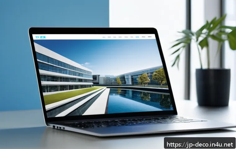 인테리어 코디네이터 포트폴리오 제작법 - A high-quality digital portfolio layout displayed on a sleek laptop and smartphone screen, showcasin...