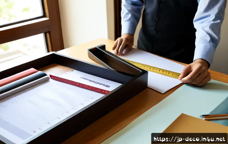 인테리어 코디네이터 면접 준비 방법 - Photorealistic interior coordinator preparing for a job interview at a clean home office desk, caref...
